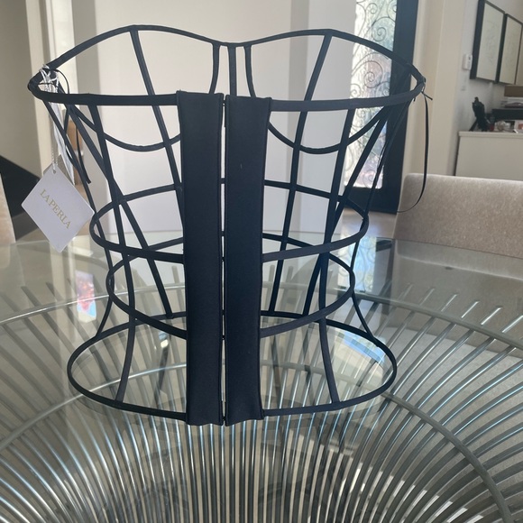 La Perla Black Silk Corset - Picture 3 of 8